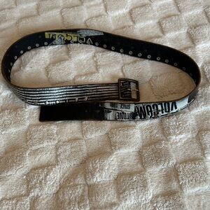 UNISEX Volcom Black and Gray Graphic Belt